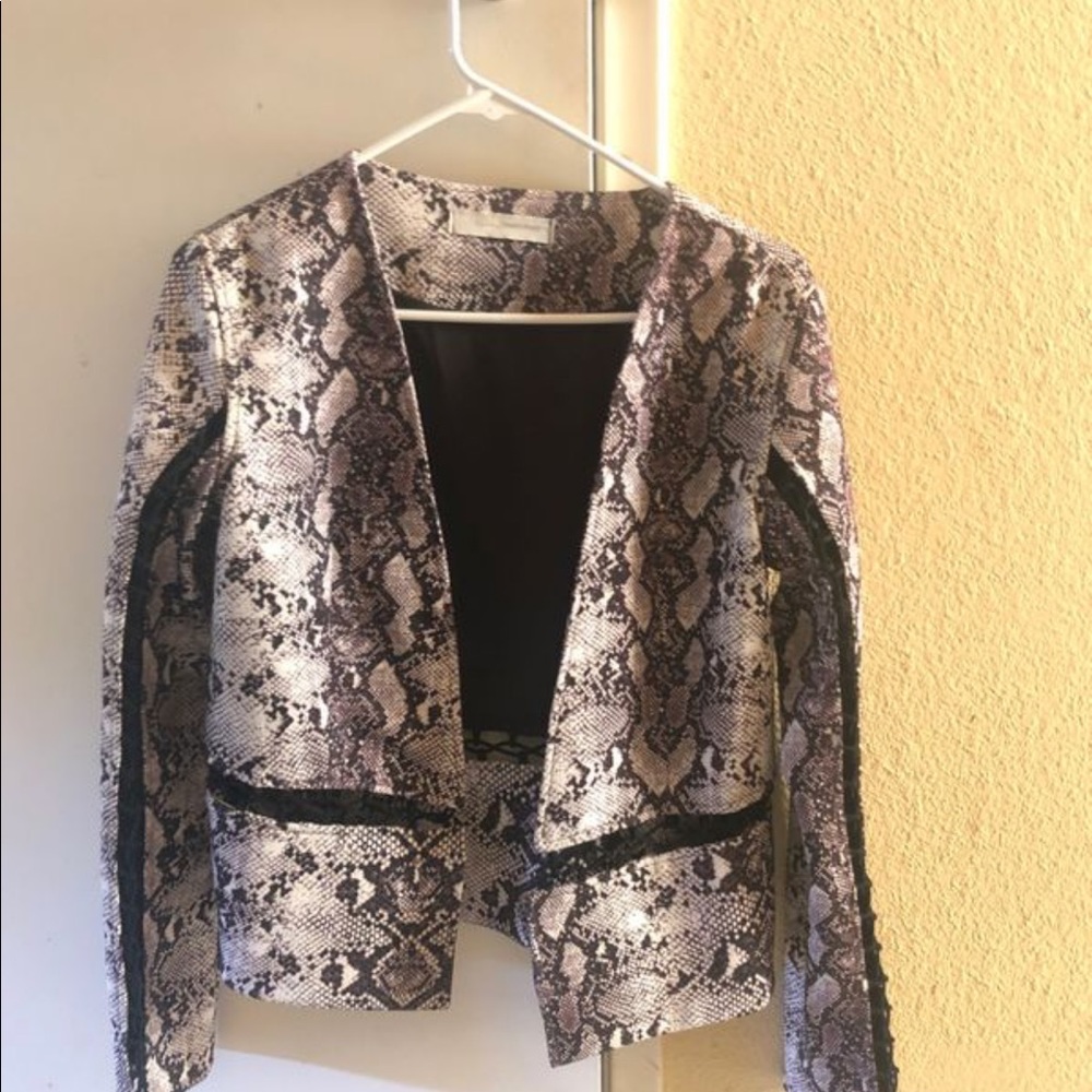 Snake print jacket
